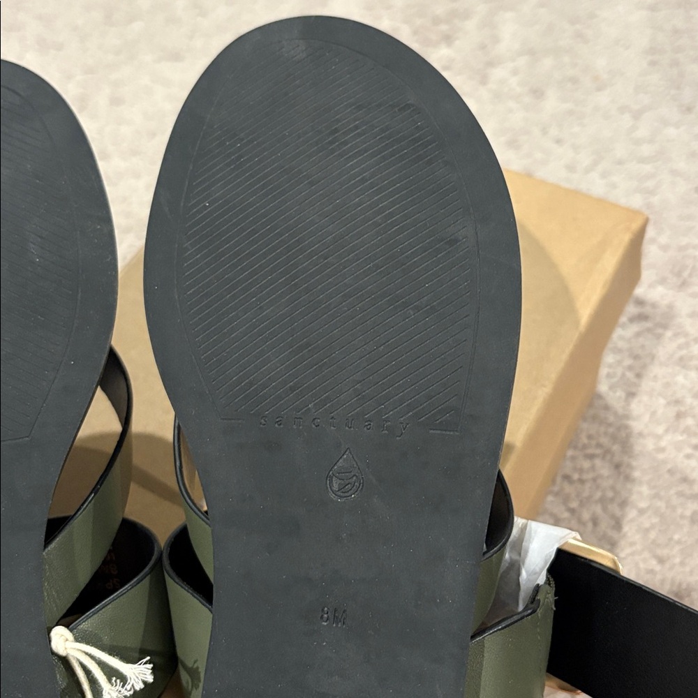 New in box! Sanctuary Green Sandals comfort 8 - Picture 8 of 8